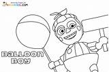 Balloon Boy Coloring Pages sketch template
