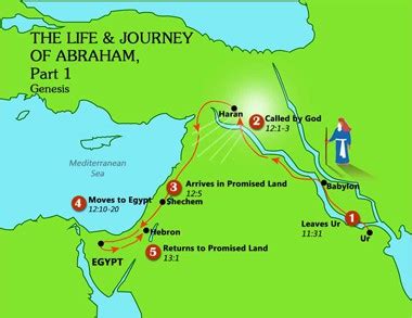 Canaan Map Abraham