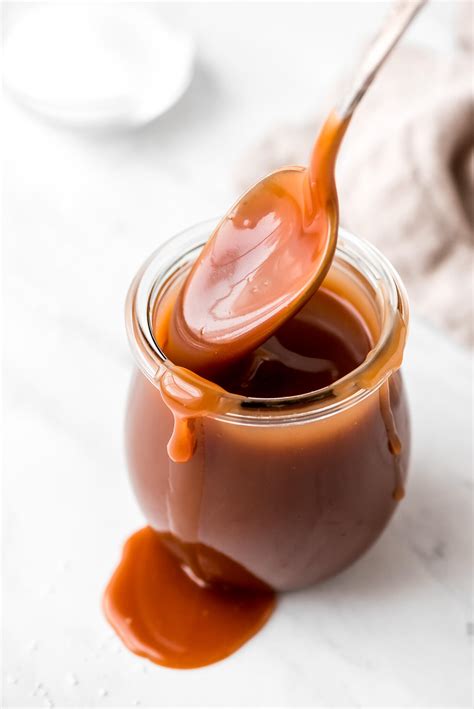 Homemade Salted Caramel Sauce - Garnish & Glaze