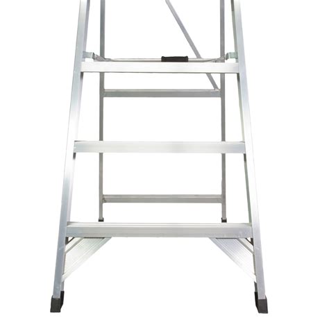 Toolex | Ladder Platform Ht 1.8m 150kg Aluminium Industrial 2.7m 6ft ...