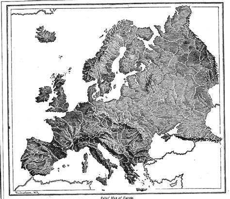 Relief Map of Europe