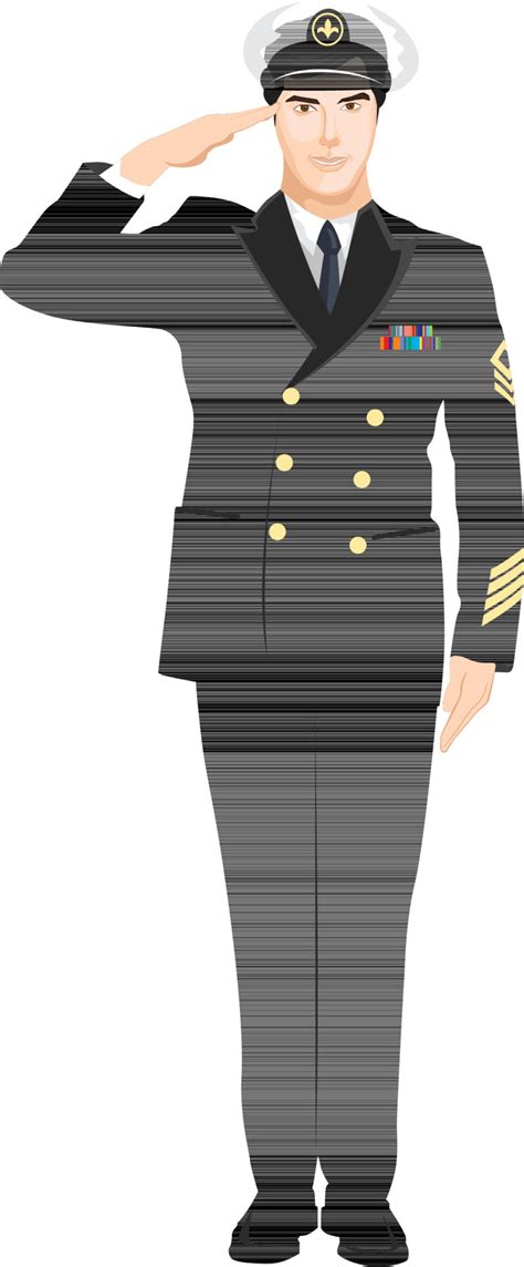 Cartoon character of a navy officer. 24374465 Vector Art at Vecteezy