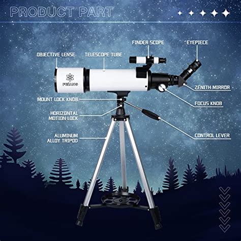 Telescope 80mm Aperture 600mm - for Beginners & Adults Astronomical Refracting Telescopes AZ ...