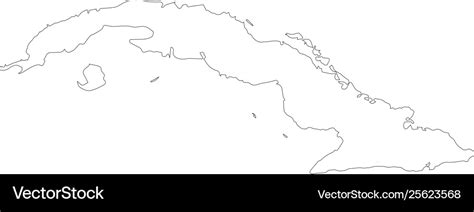 Outline Map Of Cuba - Tyler Texas Zip Code Map