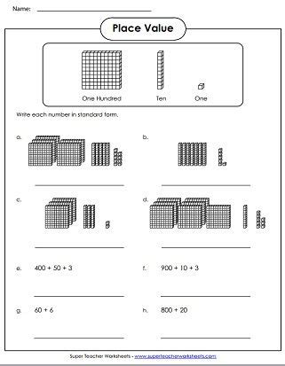 Printable Place Value Worksheets | Place values, Place value worksheets, Worksheets