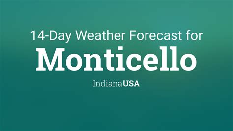 Monticello, Indiana, USA 14 day weather forecast