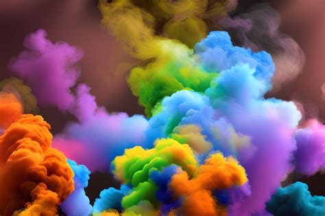 Rainbow Smoke Background Graphic by Craftable · Creative Fabrica