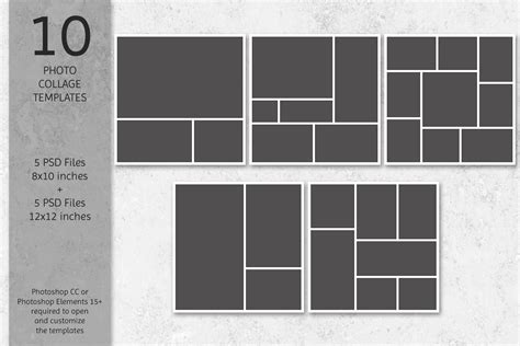 Free Printable Photo Collage Templates - Printable Blank World