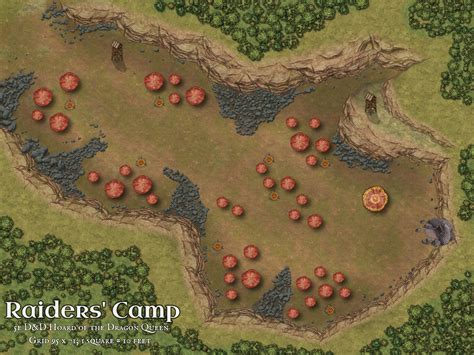 Raiders Camp, Hoard of the Dragon Queen | Inkarnate - Create Fantasy Maps Online