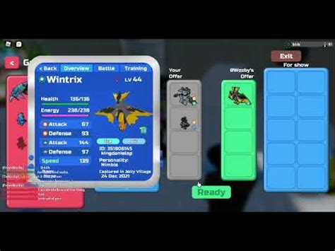 Trading for a perfect gamma wintrix! (Loomian Legacy) - YouTube