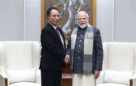 Mizoram CM meets PM