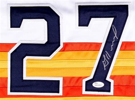 Jose Altuve Signed Astros Rainbow Throwback Jersey (JSA COA) | Pristine ...