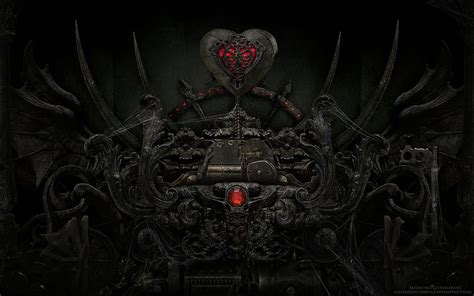 Dark Gothic Heart - Resolution:, Red and Black Heart HD wallpaper | Pxfuel