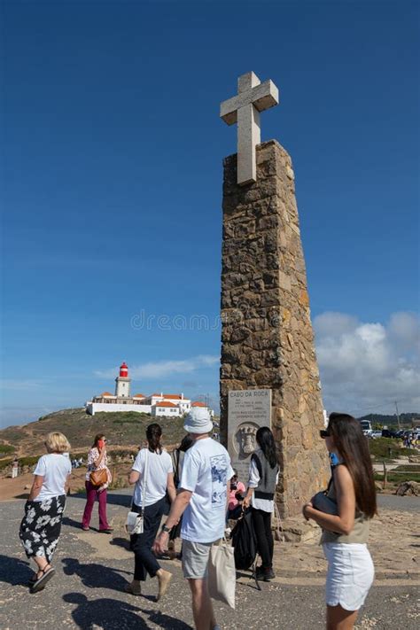 Cabo Da Roca Monument Westernmost Point of Continental Europe Editorial Photo - Image of cabo ...