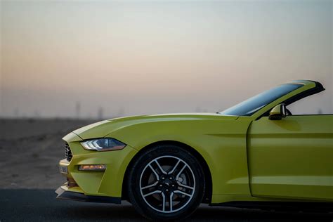 Rent Ford Mustang Convertible Yellow in Dubai - Convertible - Octane ...