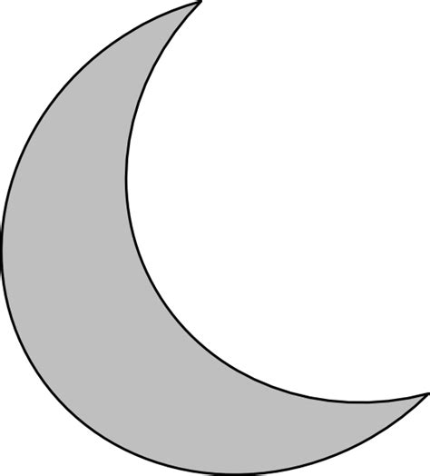 Silver Moon Clip Art at Clker.com - vector clip art online, royalty free & public domain