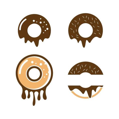 Donut logo images illustration set | Donut logo, Bakery logo design ...