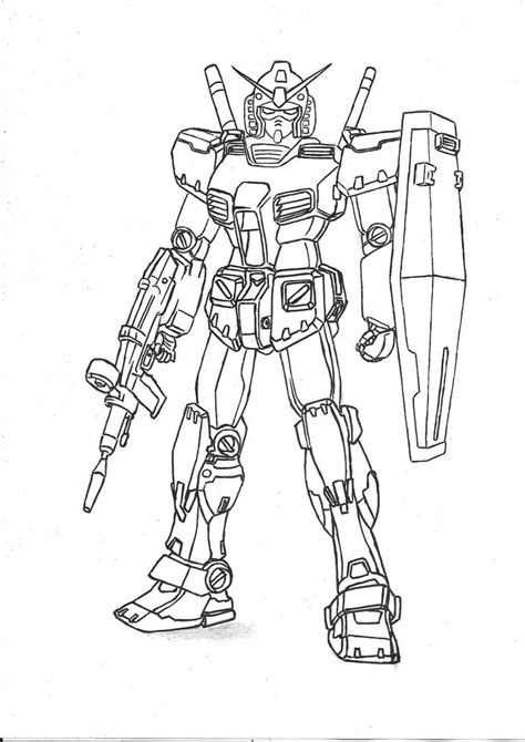 RX-78 Gundam Outline by horacehylee on DeviantArt