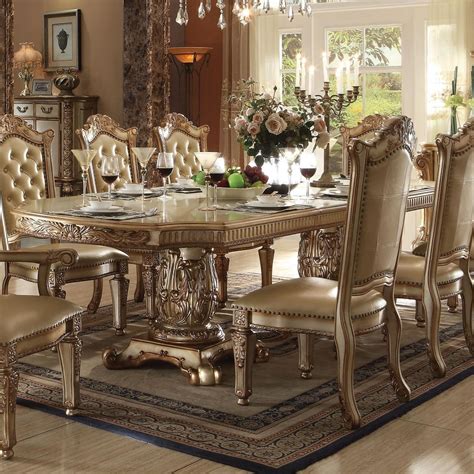 Acme Furniture Vendome Traditional Formal Dining Table | Dream Home Interiors | Dining Tables