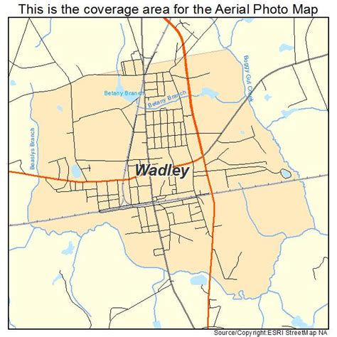 Aerial Photography Map of Wadley, GA Georgia