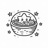 Breakfast Cereal Coloring  Page sketch template