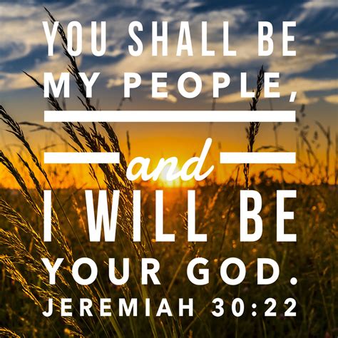 Jeremiah 30:22 – Your God – Encouraging Bible Verses