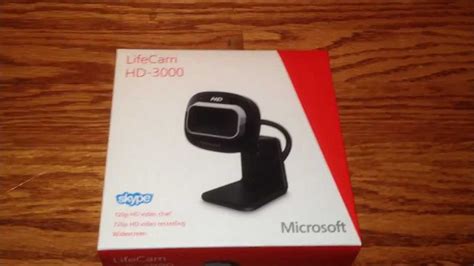 Microsoft Lifecam HD-3000 - YouTube