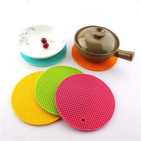 1 Pcs Silicone Heat Resistant Mat Table Mat Kitchen Dinning Bowl Dish Waterproof Pad Table Mat ...