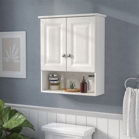 Cates 22" W x 26" H Wall Mounted Cabinet | Bathroom wall storage ...