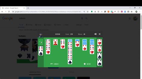 Google Solitaire - Hard Level Cleared - YouTube