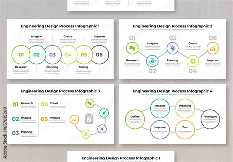 Engineering Design Process Infographic Stock Template | Adobe Stock