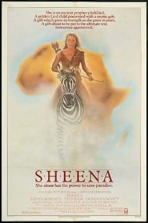 Sheena 1984 ORIGINAL MOVIE POSTER Action Adventure Fantasy - Dimensions: 27" x 41" at Amazon's ...