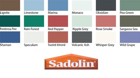 Sadolin Colour Chart