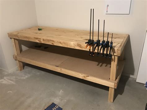 First actual woodworking project, a garage work bench for more ...