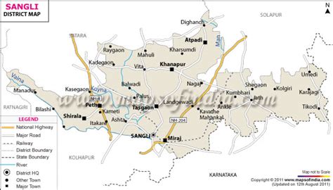 Sangli District Map