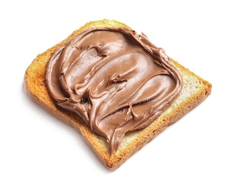 Toast Bread with Tasty Chocolate Spread Stock Image - Image of fresh ...