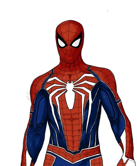 A simple Advanced Suit drawing from Marvel's Spider-Man by me! | Spiderman drawing, Spiderman ...