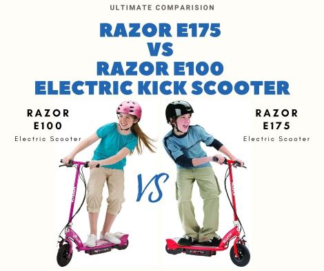 Razor E175 vs E100 Electric Scooter (A Detailed Comparison 2024) | Ride ...