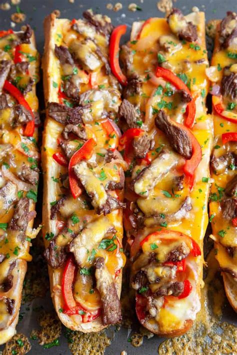 Cheesy Philly Cheesesteak Bread | Foodtasia