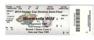 2014 MINNESOTA WILD VS COLORADO AVALANCHE TICKET STUB GAME #4 PLAYOFFS 4/21 TM | eBay