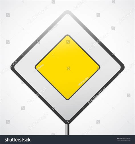 Road Priority Sign Main Road Vector Stock Vector (Royalty Free ...