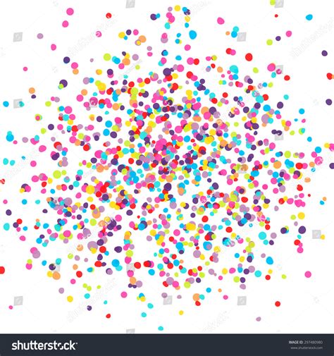 Vector Background Many Round Tiny Confetti Stock Vector (Royalty Free) 297480980 | Shutterstock