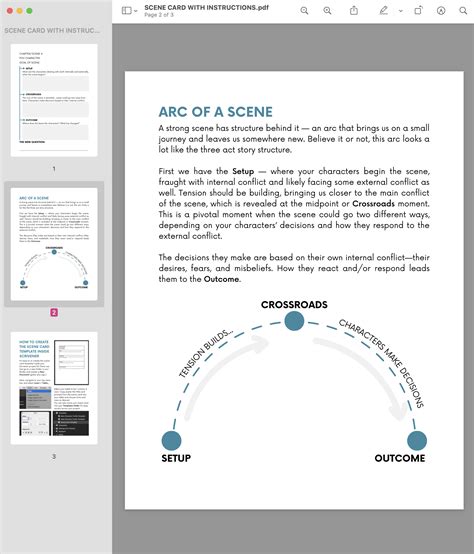 Scene Card for Writing Strong Chapters — Abbie Emmons