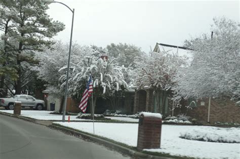 Once in a blue moon early winter snow descends upon South Texas