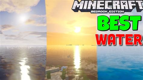 Top 20 Best Water Reflection Shaders Minecraft PE 1.18+ (NO CLICKBAIT ...