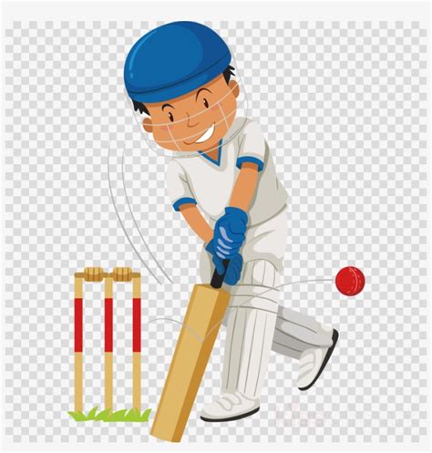 Playing Cricket Cartoon Clipart Cricket Royalty-free - Cricket Bat And ...