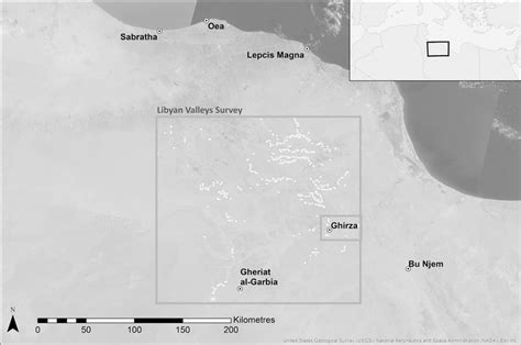 map of tripolitania and location of the Ghirza excavation and the... | Download Scientific Diagram