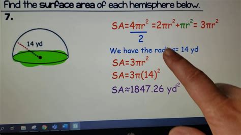 SA Sphere and Hemisphere - YouTube