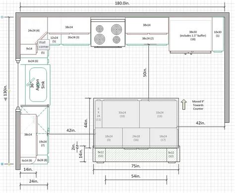 Is a 10'x15' Kitchen too small for U-Shape? - Kitchens Forum - GardenWeb | Kitchen layout plans ...