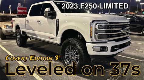 2023 Ford F-250 LIMITED 3" LIFTED on 37s-Covert Edition - YouTube